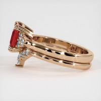 2.92 Ct. Ruby Ring, 14K Rose Gold 4