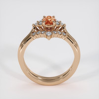 1.29 Ct. Bi Color Sapphire Ring, 14K Rose Gold 3