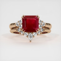 2.92 Ct. Ruby Ring, 18K Rose Gold 1