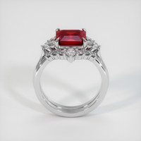 2.92 Ct. Ruby Ring, 14K White Gold 3