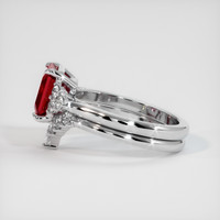 2.92 Ct. Ruby Ring, 14K White Gold 4