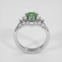 1.52 Ct. Green Sapphire Ring, 14K White Gold 3
