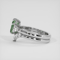 1.52 Ct. Green Sapphire Ring, 14K White Gold 4