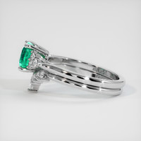 1.07 Ct. Emerald Ring, 18K White Gold 4