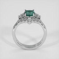 1.15 Ct. Green to Purple Alexandrite Ring, 18K White Gold 3