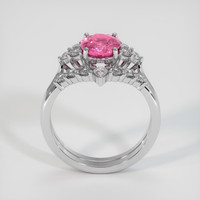 2.02 Ct. Padparadscha Sapphire Ring, 18K White Gold 3
