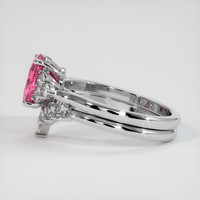 2.02 Ct. Padparadscha Sapphire Ring, 18K White Gold 4