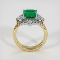 2.63 Ct. Emerald Ring, 18K White & Yellow 3