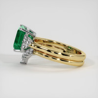 2.63 Ct. Emerald Ring, 18K White & Yellow 4