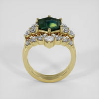 3.86 Ct. Bi Color Sapphire Ring, 14K Yellow Gold 3