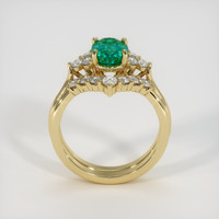 1.40 Ct. Emerald Ring, 18K Yellow Gold 3