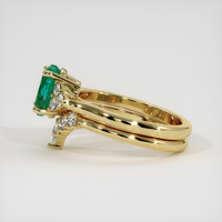 1.40 Ct. Emerald Ring, 18K Yellow Gold 4