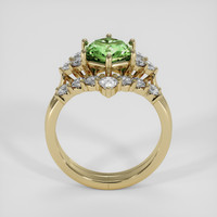2.21 Ct. Green Sapphire Ring, 18K Yellow Gold 3