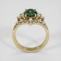 2.08 Ct. Green Sapphire Ring, 18K Yellow Gold 3