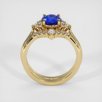 1.14 Ct. Blue Sapphire Ring, 18K Yellow Gold 3