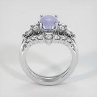 3.27 Ct. Bluish Purple Sapphire Ring, Platinum 950 3