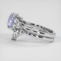 3.27 Ct. Bluish Purple Sapphire Ring, Platinum 950 4