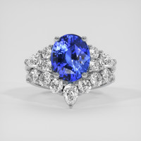 3.03 Ct. Blue Sapphire Ring, Platinum 950 1