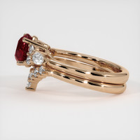 2.01 Ct. Ruby Ring, 14K Rose Gold 4