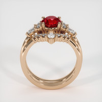 1.56 Ct. Ruby Ring, 14K Rose Gold 3