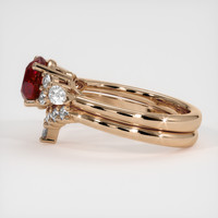 2.01 Ct. Ruby Ring, 18K Rose Gold 4