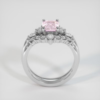 1.61 Ct. Purplish Pink Sapphire Ring, 10K White Gold 3