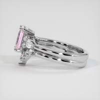 1.61 Ct. Purplish Pink Sapphire Ring, 10K White Gold 4