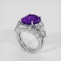 6.74 Ct. Gemstone Ring, 14K White Gold 2