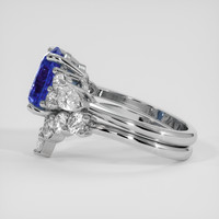 3.03 Ct. Blue Sapphire Ring, 14K White Gold 4