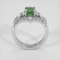 2.06 Ct. Green Sapphire Ring, 14K White Gold 3