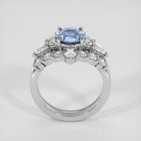 1.75 Ct. Blue Sapphire Ring, 14K White Gold 3