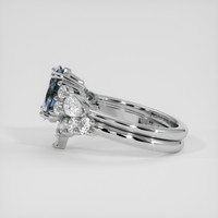 1.75 Ct. Blue Sapphire Ring, 14K White Gold 4