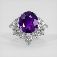 6.74 Ct. Gemstone Ring, 18K White Gold 1