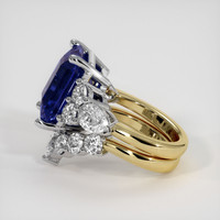 7.03 Ct. Color Change Sapphire Ring, 14K White & Yellow 4