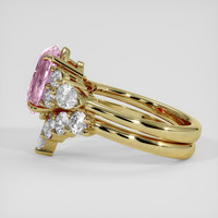 3.68 Ct. Padparadscha Sapphire Ring, 14K Yellow Gold 4
