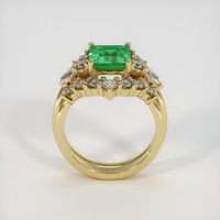 1.47 Ct. Emerald Ring, 18K Yellow Gold 3