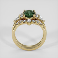 2.08 Ct. Green Sapphire Ring, 18K Yellow Gold 3