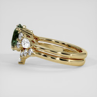 2.08 Ct. Green Sapphire Ring, 18K Yellow Gold 4