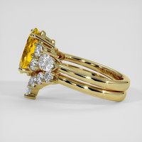 3.48 Ct. Yellow Sapphire Ring, 18K Yellow Gold 4