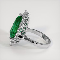 7.58 Ct. Emerald Ring, Platinum 950 4