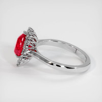 2.03 Ct. Ruby Ring, Platinum 950 4