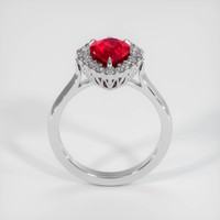 2.04 Ct. Ruby Ring, Platinum 950 3