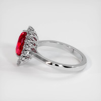 2.04 Ct. Ruby Ring, Platinum 950 4