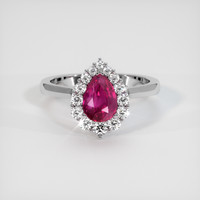 1.74 Ct. Ruby Ring, Platinum 950 1