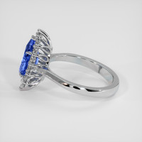 1.60 Ct. Blue Sapphire Ring, Platinum 950 4