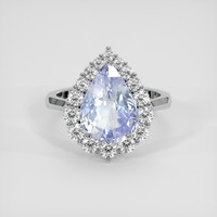 6.14 Ct. Blue Sapphire Ring, Platinum 950 1