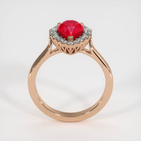 2.03 Ct. Ruby Ring, 14K Rose Gold 3