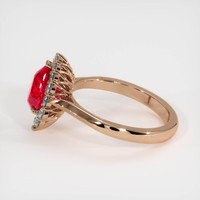 2.03 Ct. Ruby Ring, 14K Rose Gold 4