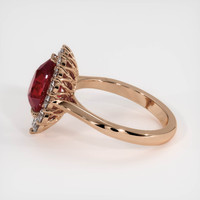 3.01 Ct. Ruby Ring, 14K Rose Gold 4