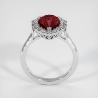 3.01 Ct. Ruby Ring, 10K White Gold 3